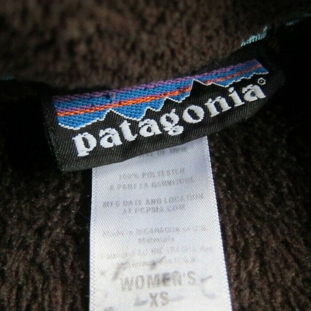 Patagonia Snap T Re Tool Textured Fleece Brown & Blue - Picture 3 of 3